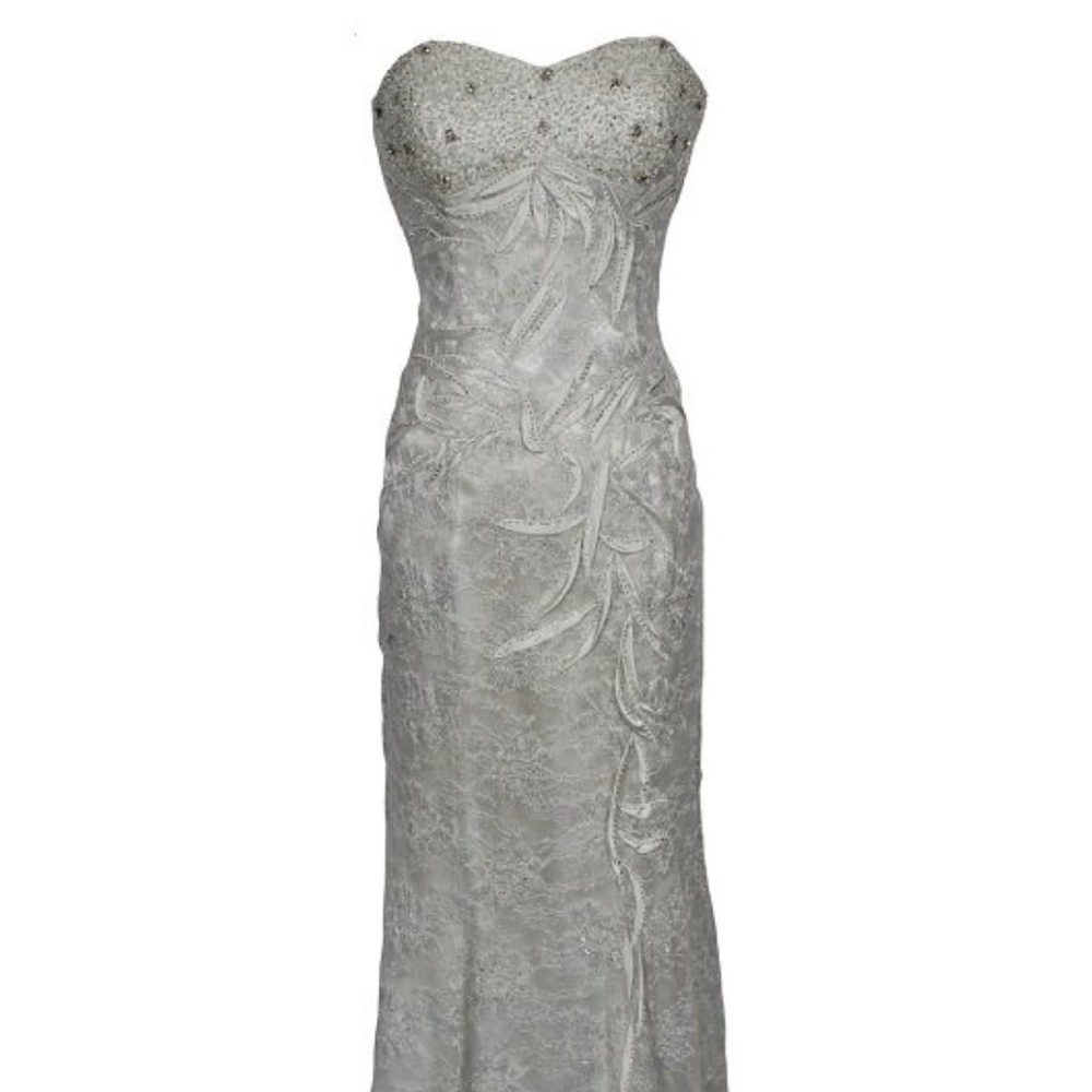 Samila Boutique 2013 Silver Lace Prom Dress